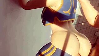 Chun li gets rough anal sex in the bathroom!