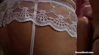 Naughty lesbian slave gets whipped by mistress 😈