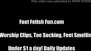 My Hot Size 8 Feet In Close-Up View