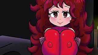 Girlfriend titty fucks friend with big ass