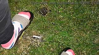 Treated stranger to cigarette then pussy.