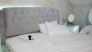 Student With Big Tits Undresses On Camera After Studying.