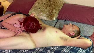 red headed mature blowjob with moaning 😍