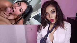 i'm the horny latina with big tits getting creampied by my stepbrother in pov