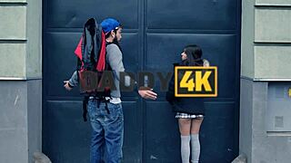 Seductive Shaved Pussy Encounter with Father-in-Law in Old and Young European Scene