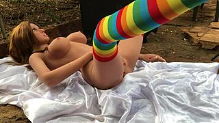 Explosive Cumshot In Student's Ass With Sex Toy!