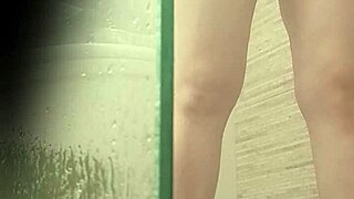 Argentina, that cute latina babe, sensually shaves her tight pussy in the shower