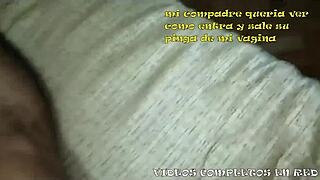 Latina Wife Endures Maledom Anal Doggy on Bed with Husband Watching Old Orgasm