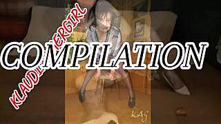 I am KlaudiaAmbergirl, feeling intense orgasms in this masturbation compilation with lingerie and stockings