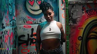 Guy gets lucky and fucks two sexy strippers at the club at the same time