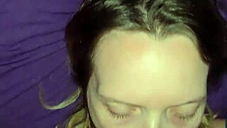 Milf gets facial after face fucking