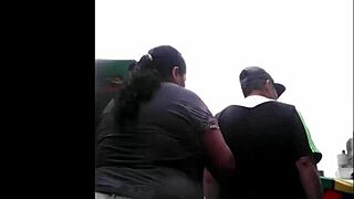 Peruvian woman does her shopping errands