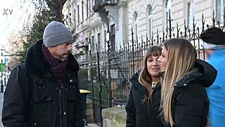 Eveline and Silvia's self-filmed DP gangbang