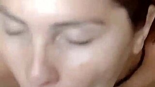 Sucking guide's dick in forest