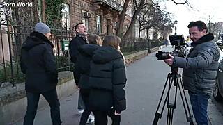 Eveline and Silvia's self-filmed DP gangbang