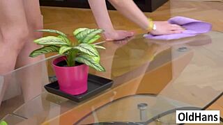 I’m blown away watchin’ Sarah Cute and Lylyta Yung handle Oldhan’s worn cock in wild group sex.