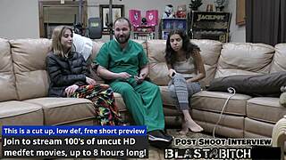 Daisy, Petite Nurse, Spreads Pussy for Patient's Intense Cum Blast