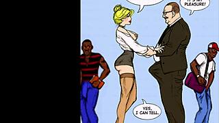 Blonde Teacher Wears Lingerie in Class.