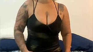 Excited stepmother teases with flashing but denies sex