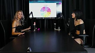 safada moans loud as toy rubs her pussy over panties and shares mc lan fuck story