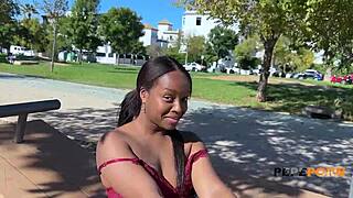 Ebony goddess paris gets her pussy drilled hard!