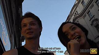 Hey, Hunt4k skinny Erica Black turns slut for quick cash in public