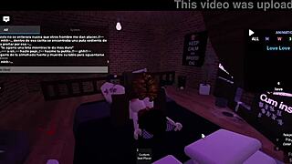 I have an intense session with my blonde BBC lover from Roblox