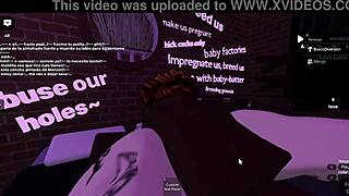 I have an intense session with my blonde BBC lover from Roblox