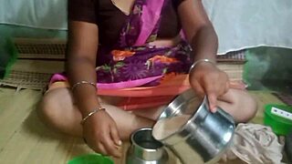 Aunty gets hardcore with stepbrother, showing her hairy pussy outdoors