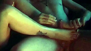 Sexy Sensual Oiled Footjob For My Stepbrother