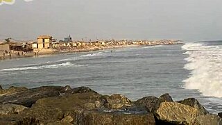 Couple Engages In Voyeur Activities At Public Bar And Beach