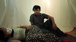 cant stop fucking this amateur couple on big fire