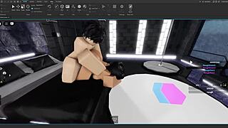 Slut Getting Pounded Hard by Femboy in Wild Roblox Session