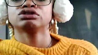 hairy slut jumping on dildo and squirting