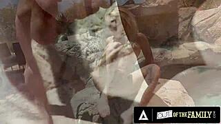 Busty Tattooed Stepsister Kitana Montana Fucks Step-Sibling By Pool