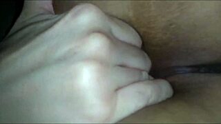 sexy lady engages in blowjob, fingering, and masturbation session at home