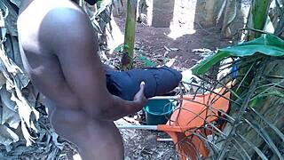 curvy black beauty tries hard to cum this easter for fans