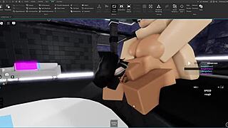 Slut Getting Pounded Hard by Femboy in Wild Roblox Session