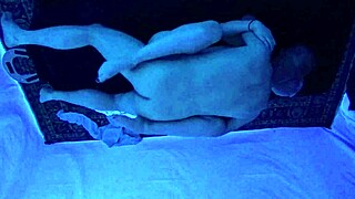 GIGI BREEZE GETS CHOKING AND GAGGING DURING BLACKLIGHT MASSAGE WITH DEEPTHROAT