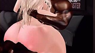 Punishing A Good White Female In Imvu With Big Black Cock