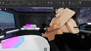 Slut Getting Pounded Hard by Femboy in Wild Roblox Session