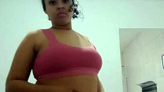 Naughty nymph throws her pussy while dancing funk 😈