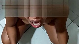ebony teen takes piss pays blowjob