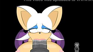 Rouge Sucks Big Cock During Game