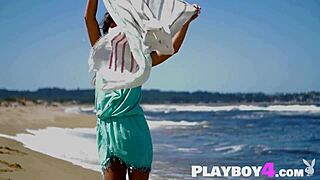 Lilii showcases her stunning figure in an outdoor posing session