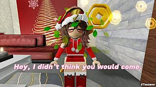 Friend Visits In Snowy Winter