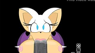 Rouge Sucks Big Cock During Game