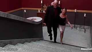 Russian Bride Gets Interracial Group Fucked at Orgy