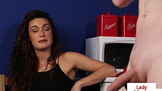 British Office Voyeur Encourages Sub To Tug