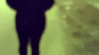 Mature Street Whore With Transparent Leggings Showing Her Thong!